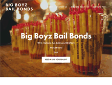 Tablet Screenshot of bigboyzbailbonds.com